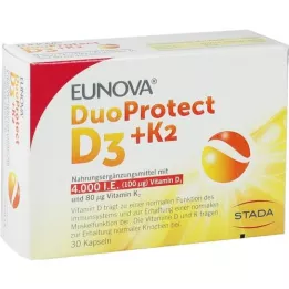 EUNOVA DuoProtect D3+K2 4000 I.E./80 μg gélules, 30 pc