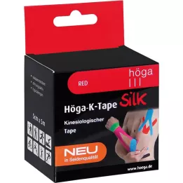 HÖGA-K-TAPE Silk 5 cmx5 m l.fr.red kinesiol.Tape, 1 pc