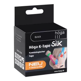 HÖGA-K-TAPE Silk 5 cmx5 m l.fr.black kinesiol.Tape, 1 pc