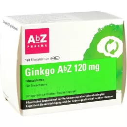 GINKGO AbZ 120 mg comprimés pelliculés, 120 pc