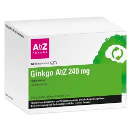GINKGO AbZ 240 mg comprimés pelliculés, 120 pc