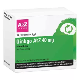 GINKGO AbZ 40 mg comprimés pelliculés, 120 comprimés