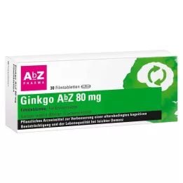 GINKGO AbZ 80 mg comprimés pelliculés, 30 pc