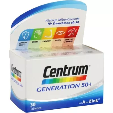 CENTRUM Comprimés Génération 50+, 30 comprimés