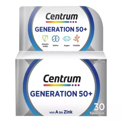 CENTRUM Comprimés Génération 50+, 30 comprimés