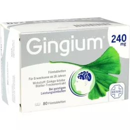 GINGIUM 240 mg Comprimés pelliculés, 80 pc