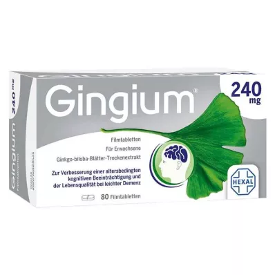 Gingium 240 mg comprimés pelliculés, 80 pc Gingium 240 mg comprimés pelliculés, 80 pc