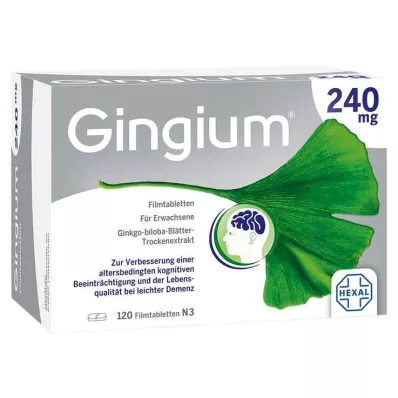 Gingium 240 mg comprimés pelliculés, 120 pc Gingium 240 mg comprimés pelliculés, 120 pc