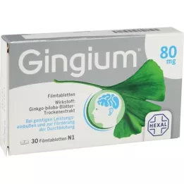 GINGIUM 80 mg Comprimés pelliculés, 30 pcs
