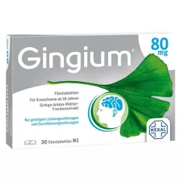 GINGIUM 80 mg Comprimés pelliculés, 30 pcs