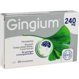 GINGIUM 240 mg Comprimés pelliculés, 20 pcs