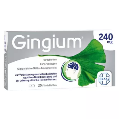 Gingium 240 mg comprimés pelliculés, 20 pc