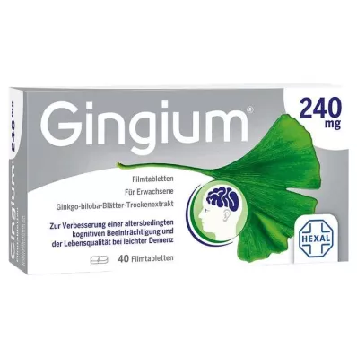 Gingium 240 mg comprimés pelliculés, 40 pc Gingium 240 mg comprimés pelliculés, 40 pc