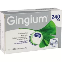 GINGIUM 240 mg Comprimés pelliculés, 60 comprimés