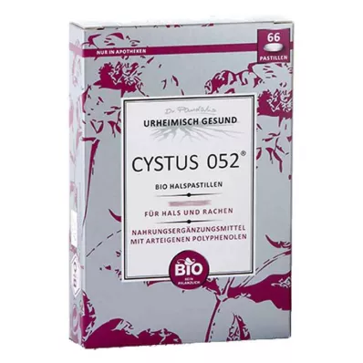 CYSTUS 052 pastilles pour la gorge bio, 66 pc