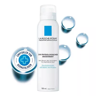 La Roche Posay déodorant peau sensible spray 48h, 150 ml