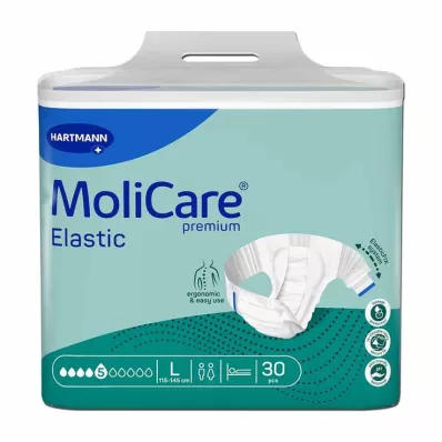 MoliCare® Premium Elastic Slip 5 gouttes taille L, 30 pc MoliCare® Premium Elastic Slip 5 gouttes taille L, 30 pc