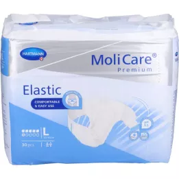 MOLICARE Premium Elastic Slip 6 gouttes taille L, 30 pièces