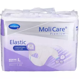 MOLICARE Premium Elastic Slip 8 gouttes taille L, 24 pièces