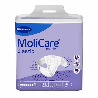 MOLICARE Premium Elastic Slip 8 gouttes taille XL, 14 pièces