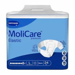 MOLICARE Premium Elastic Slip 9 gouttes taille L, 24 pièces