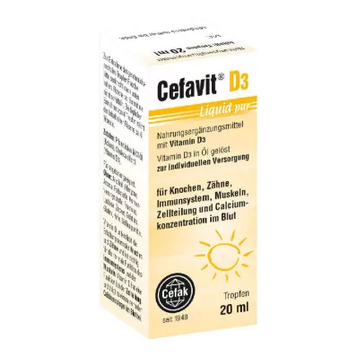 CEFAVIT D3 Liquid pur gouttes pour voie orale, 20 ml