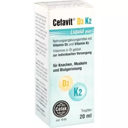 CEFAVIT D3 K2 liquide pur Gouttes pour voie orale, 20 ml