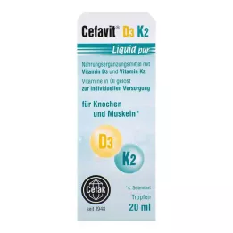 CEFAVIT D3 K2 liquide pur Gouttes pour voie orale, 20 ml