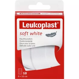 LEUKOPLAST Pansement blanc doux 6x10 cm, 10 pces