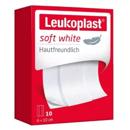 LEUKOPLAST Pansement blanc doux 6x10 cm, 10 pces
