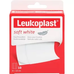 LEUKOPLAST Pansement blanc doux 8x10 cm, 10 pces