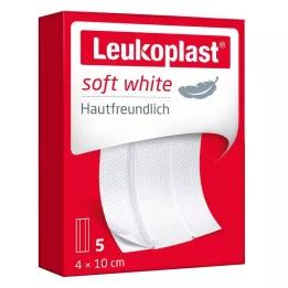 LEUKOPLAST Pansement blanc doux 4x10 cm, 5 pces