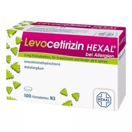 LEVOCETIRIZIN HEXAL en cas dallergie 5 mg Comprimés pelliculés, 100 pc