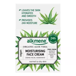ALKMENE Crème hydratante pour le visage à laloe vera bio, 50 ml