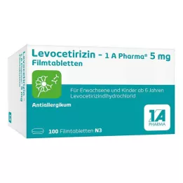 LEVOCETIRIZIN-1A Pharma 5 mg comprimés pelliculés, 100 pc