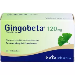 GINGOBETA 120 mg Comprimés pelliculés, 50 pc