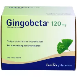 GINGOBETA 120 mg Comprimés pelliculés, 100 pcs