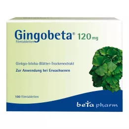 GINGOBETA 120 mg Comprimés pelliculés, 100 pcs