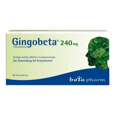 Gingobeta 240 mg comprimés pelliculés, 50 pc Gingobeta 240 mg comprimés pelliculés, 50 pc