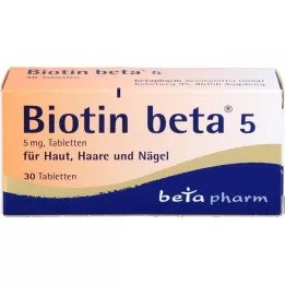 BIOTIN BETA 5 comprimés, 30 pcs