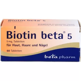 BIOTIN BETA 5 comprimés, 60 pcs
