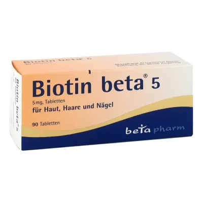 Biotine bêta 5 comprimés, 90 pc Biotine bêta 5 comprimés, 90 pc