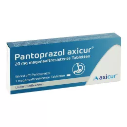 Pantoprazole Axicur® 20 mg comprimés, 7 pc