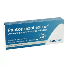 Pantoprazole Axicur® 20 mg comprimés, 14 pc