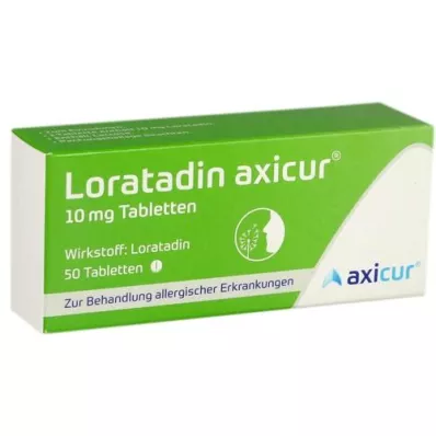 LORATADIN axicur 10 mg comprimés, 50 pcs