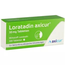 LORATADIN axicur 10 mg comprimés, 100 pcs