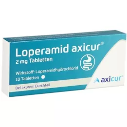 LOPERAMID axicur 2 mg comprimés, 10 pcs