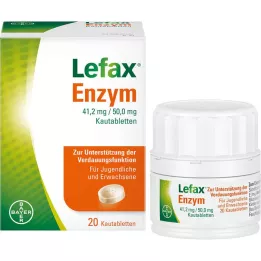 LEFAX Comprimés à mâcher enzymatiques, 20 pcs