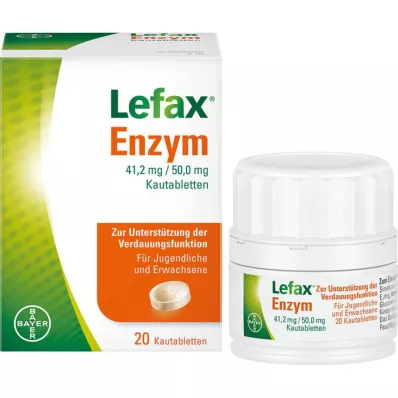 LEFAX Comprimés à mâcher enzymatiques, 20 pcs