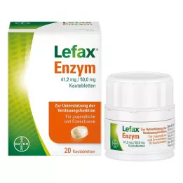 LEFAX Comprimés à mâcher enzymatiques, 20 pcs